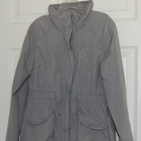 Old Navy, Girls Size L (10-12), Slate Gray Spring Jacket - Picture 2 of 4